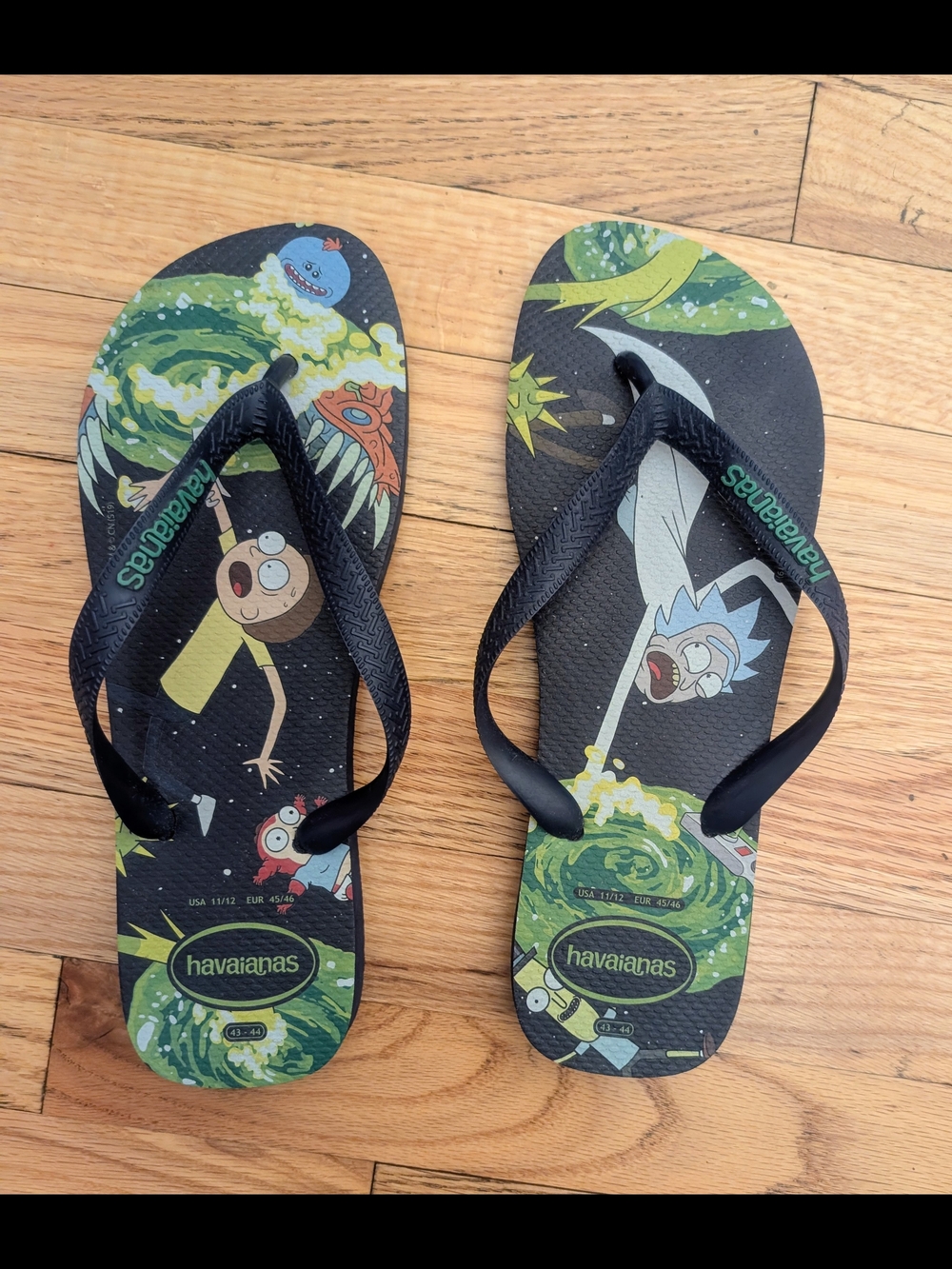 Havaianas x Rick and Morty Graphic Flip Flops Black Men’s 11/12
